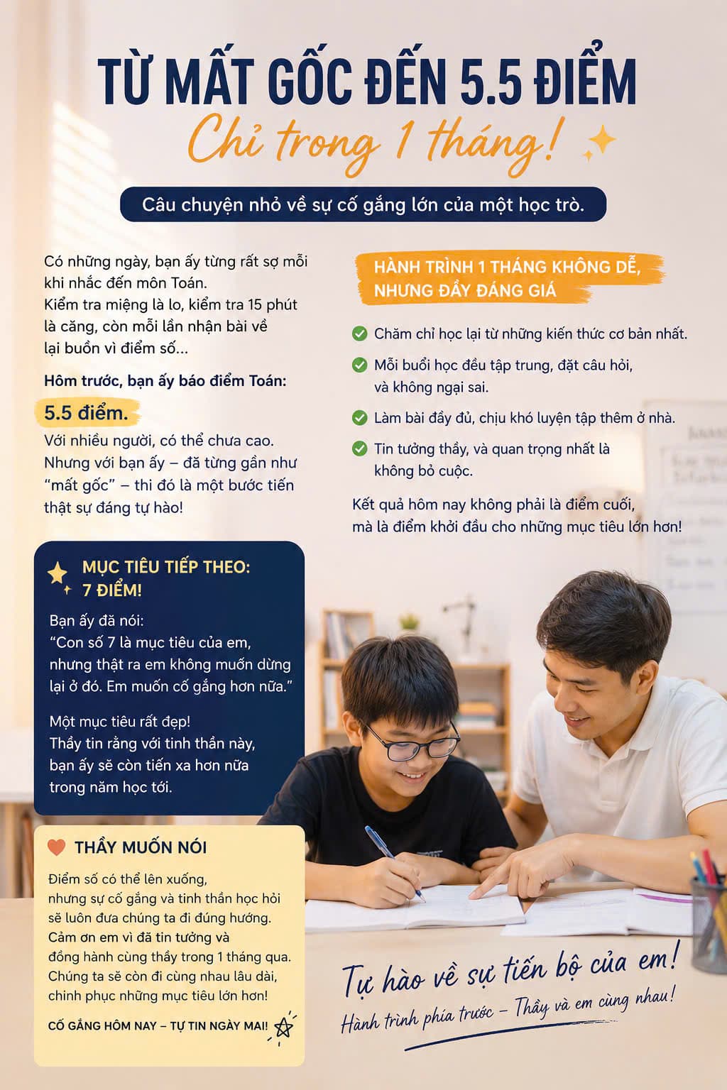Từ mất gốc đến 5,5 điểm